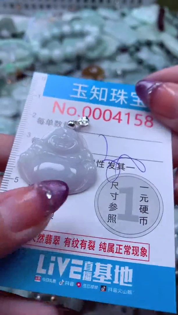 翡翠未镶嵌吊坠(不含链)4158