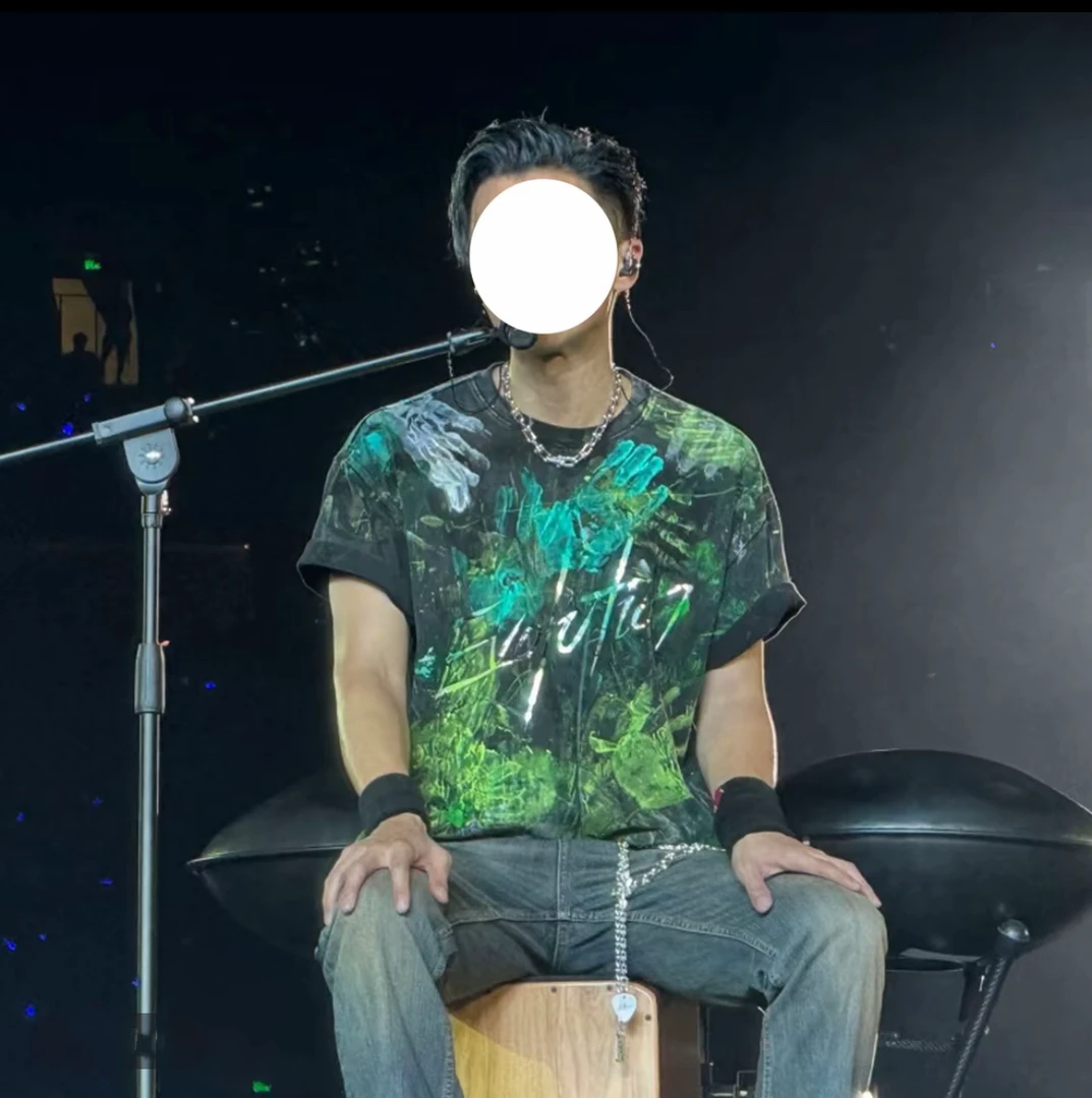 【现货-峰哥杭州演唱会现场版】水洗纯棉300克重磅半袖时尚短袖T恤