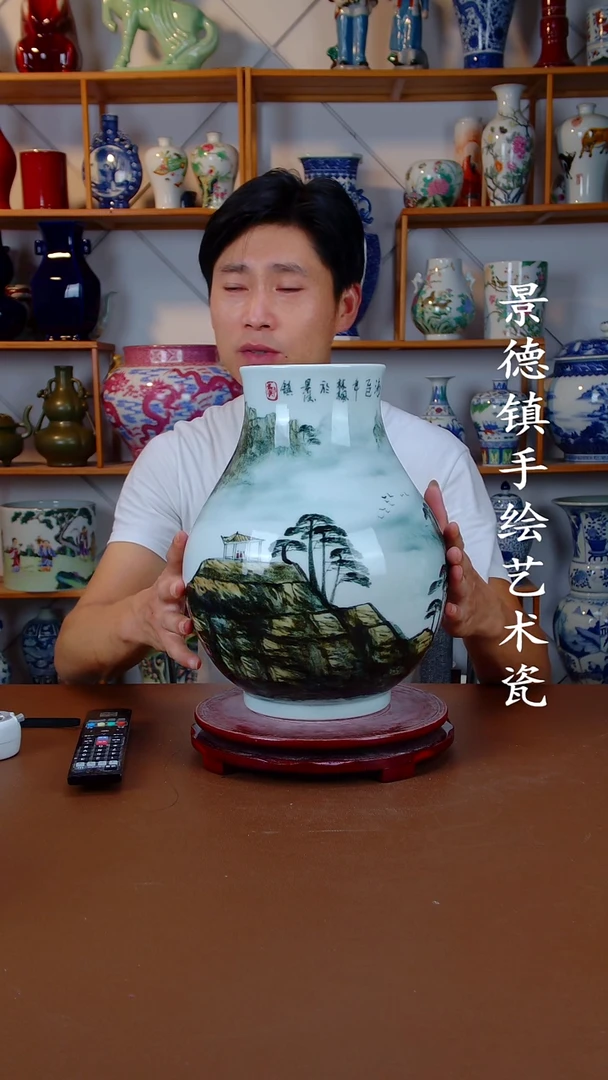 摆件景德镇手工手绘陶瓷摆件20