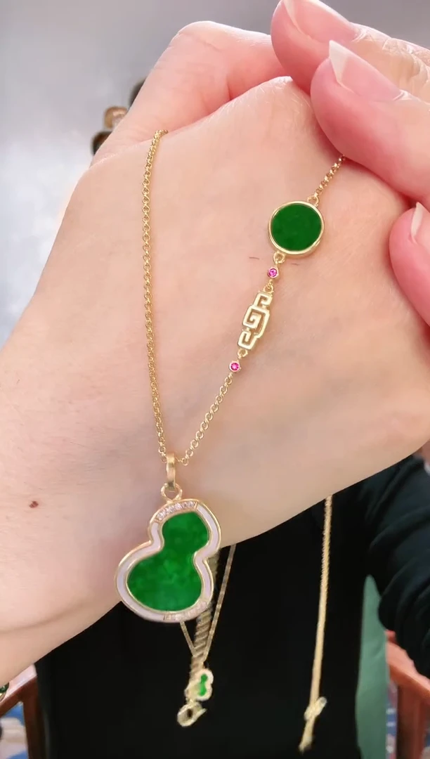 【闪购商品】翡翠吊坠(不含链)银S925镶嵌吊坠