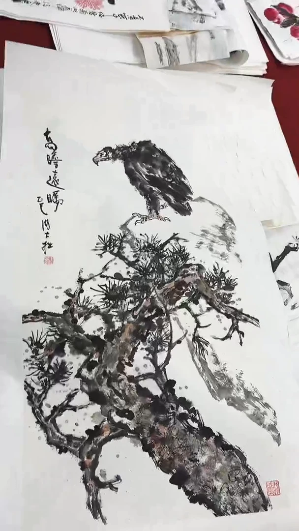 国画周大拙/国画/花鸟