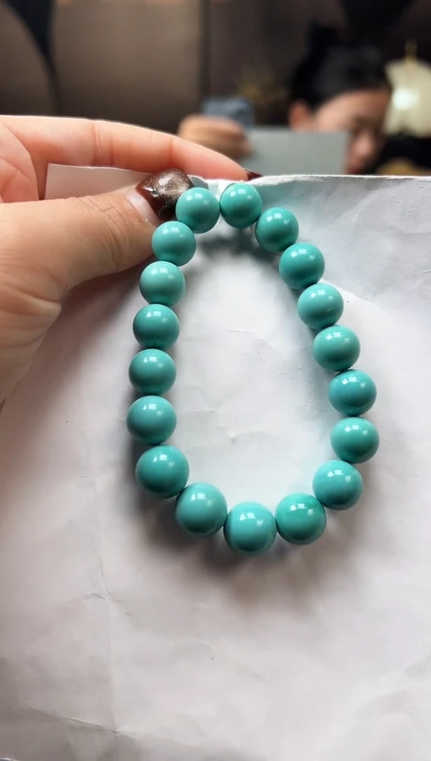 未镶嵌绿松石手串卡11+