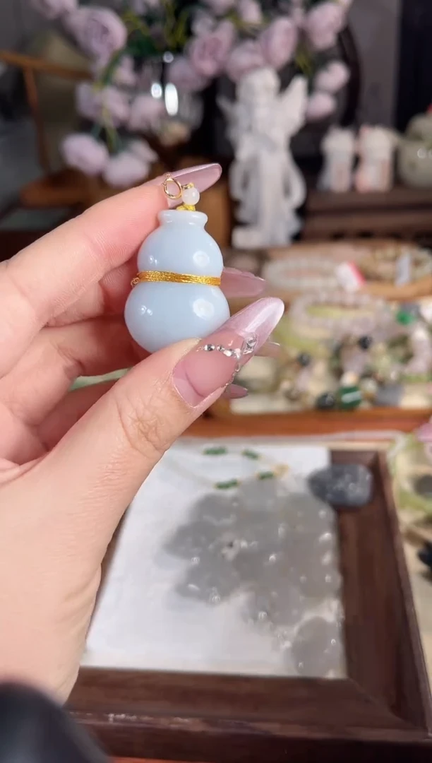 吊坠(不含链)银S925镶嵌和田玉多样性发其一