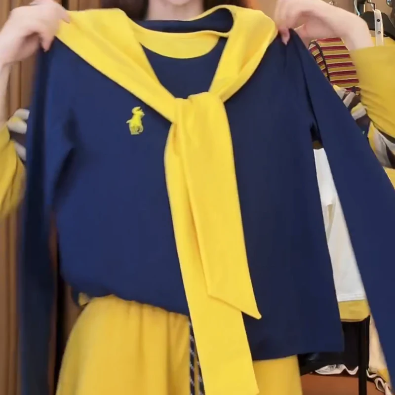 2025新款秋季百搭通勤休闲长袖上衣T恤LK2506992