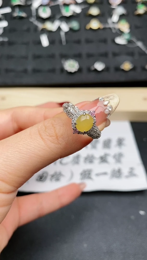 【闪购商品】翡翠戒指银S925镶嵌.............