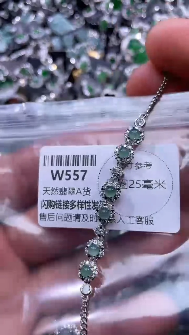 【闪购商品】翡翠颈饰未镶嵌W557手链