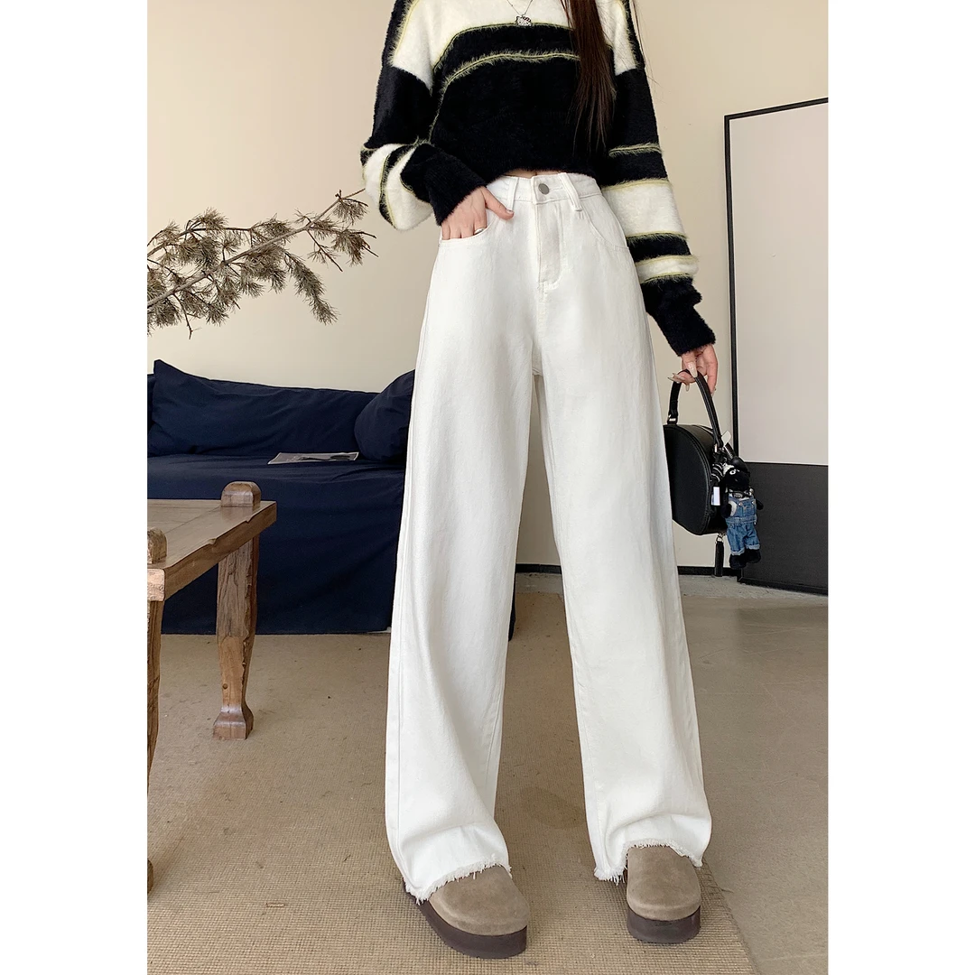 时尚设计感百搭显瘦新款显瘦气质梨形身材大码女2024新款牛仔裤