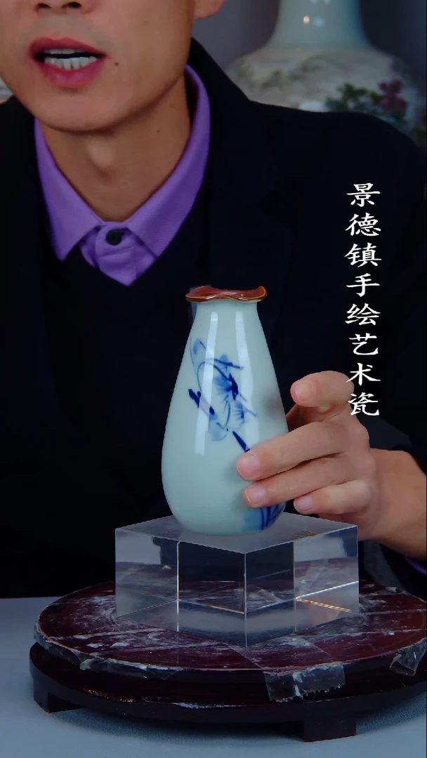 摆件陶景德镇手工手绘陶瓷摆件3