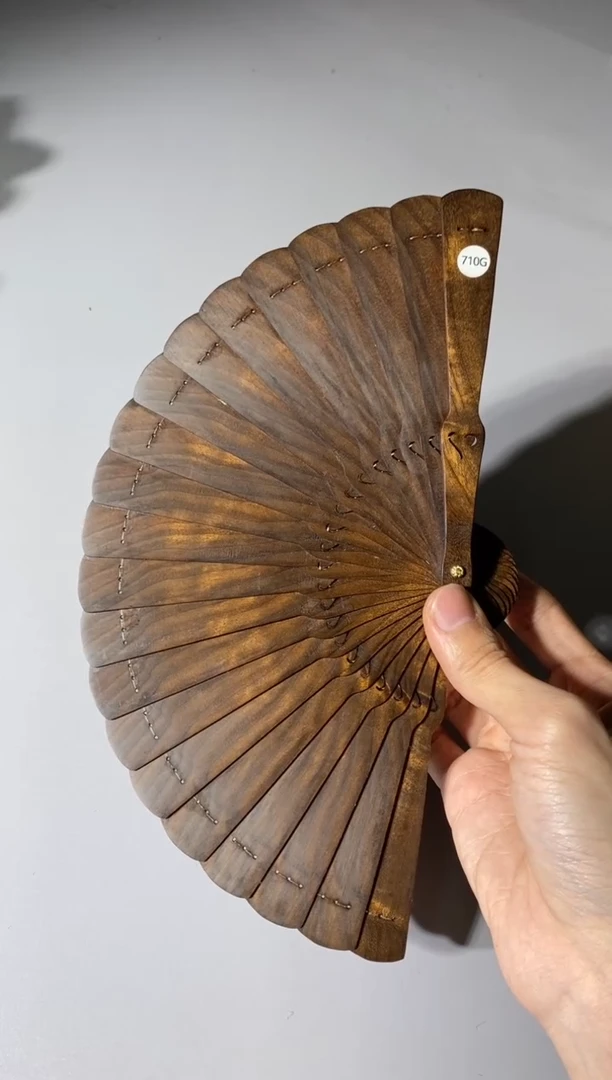 金丝楠710号15cm金丝楠木小叶桢楠扇子