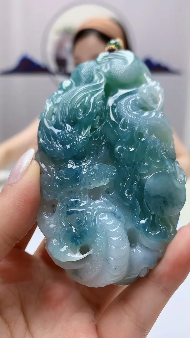 定制翡翠未镶嵌4852ms-毛货挂件143