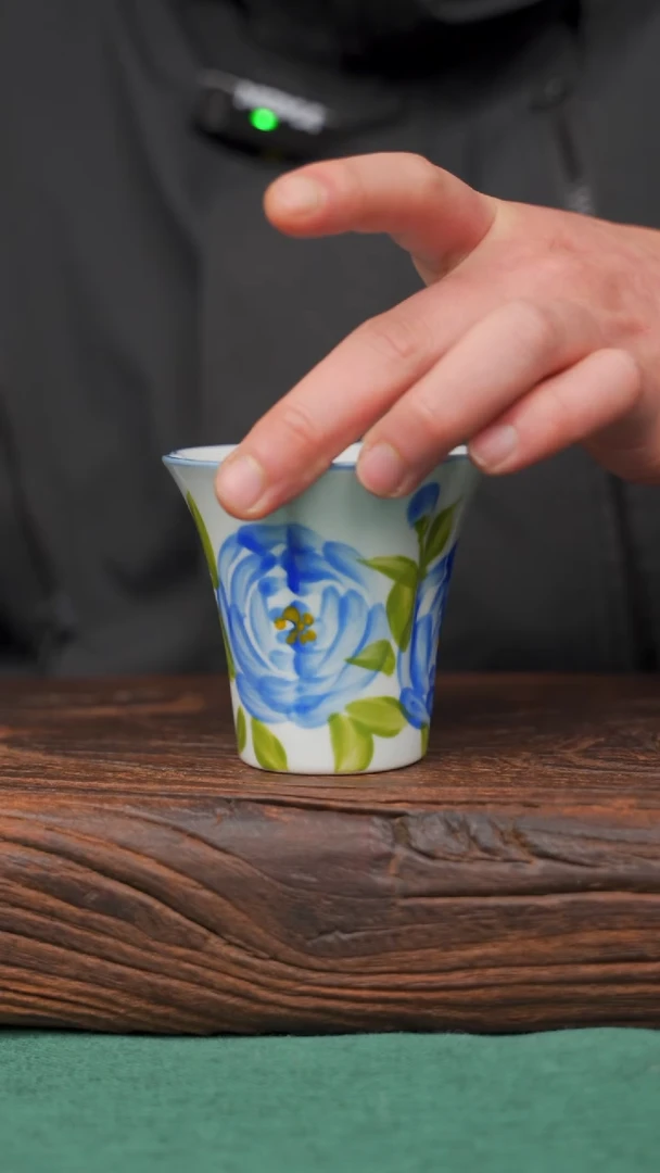 【闪购商品】瓷片28寻一缕瓷香杯釉下手工手绘瓷器