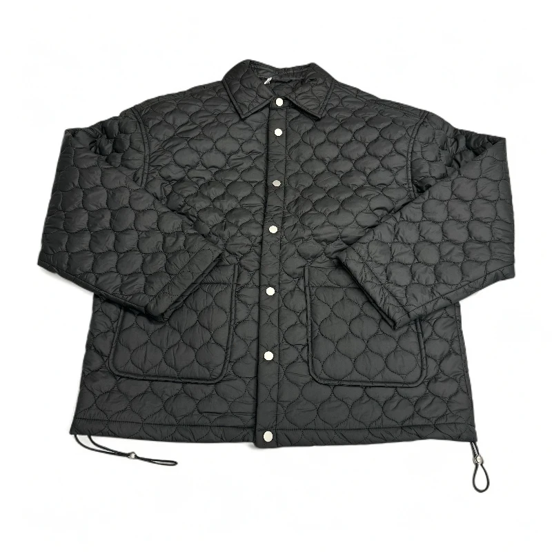 秋季新款菱格纹保暖棉服男士外套韩版百搭休闲设计感上衣23197