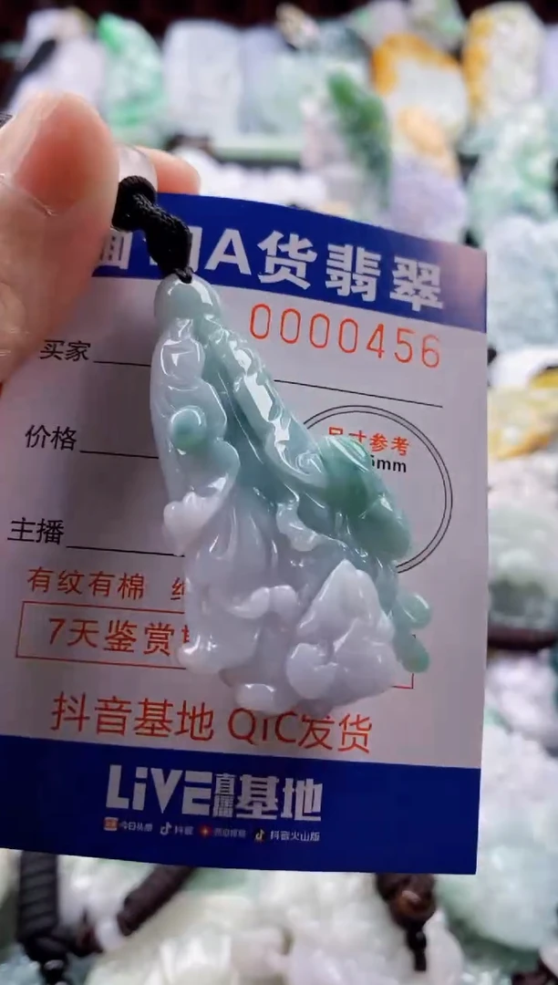 翡翠未镶嵌吊坠(不含链)1