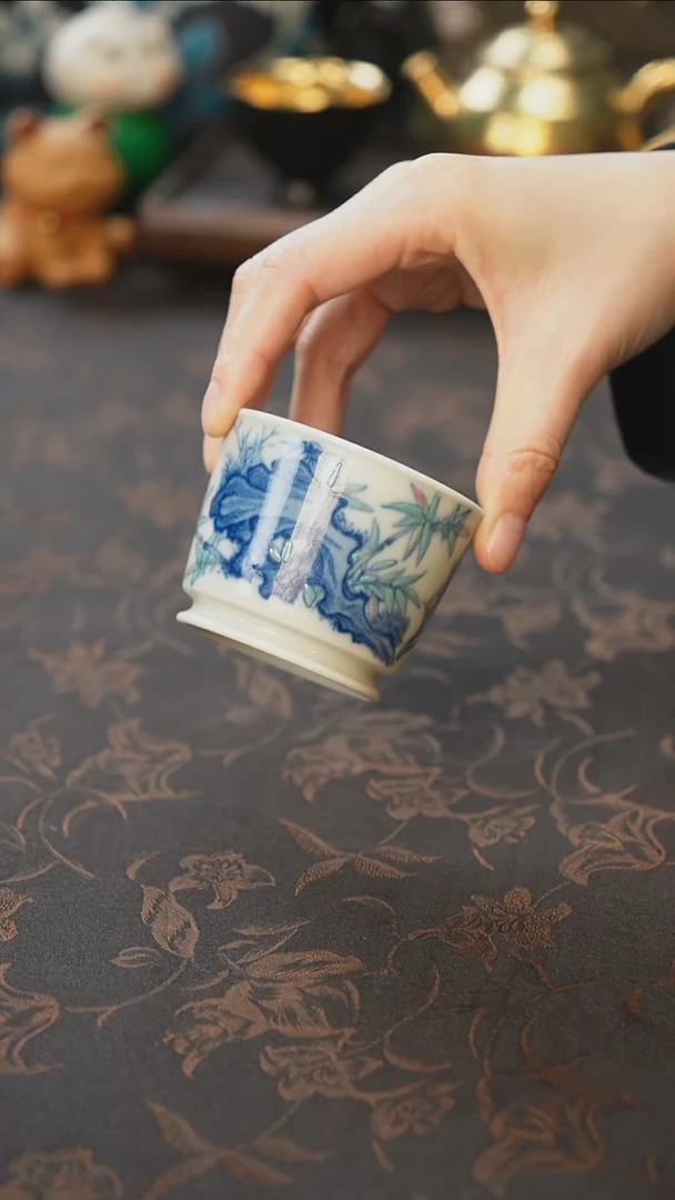 杯景德镇陶瓷杯碗柴烧多人