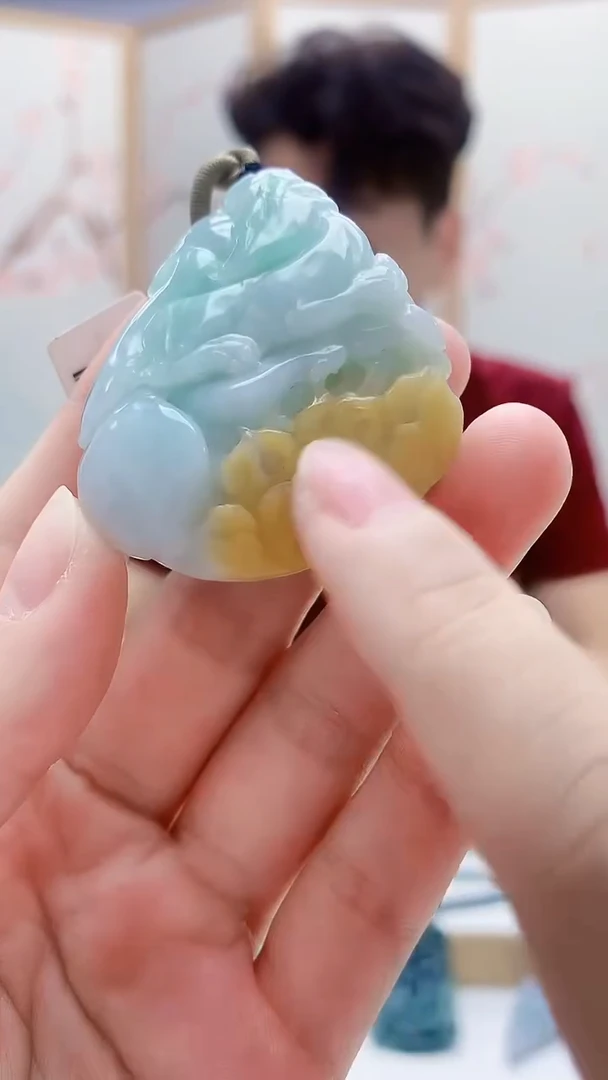 未镶嵌定制翡翠5140lr-毛货挂件172