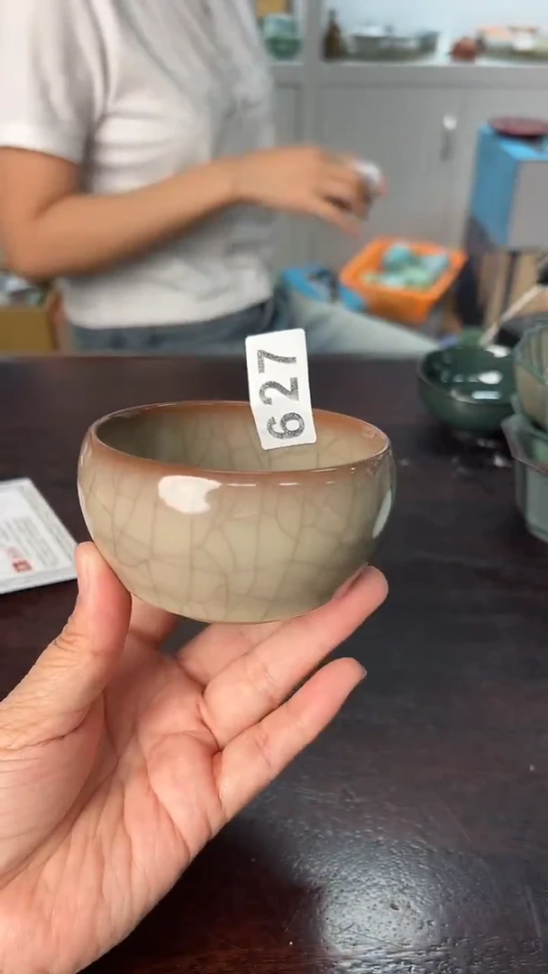龙泉云间青瓷小米茶器