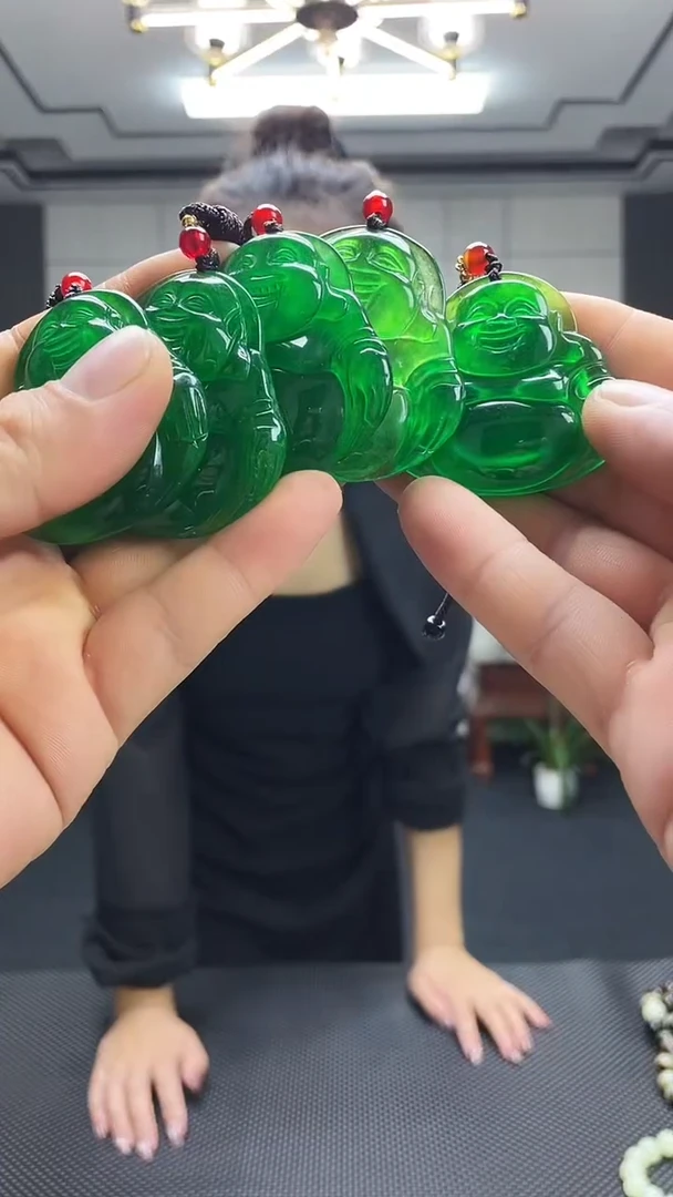 翡翠挂件未镶嵌佛公多样性发货任意一件