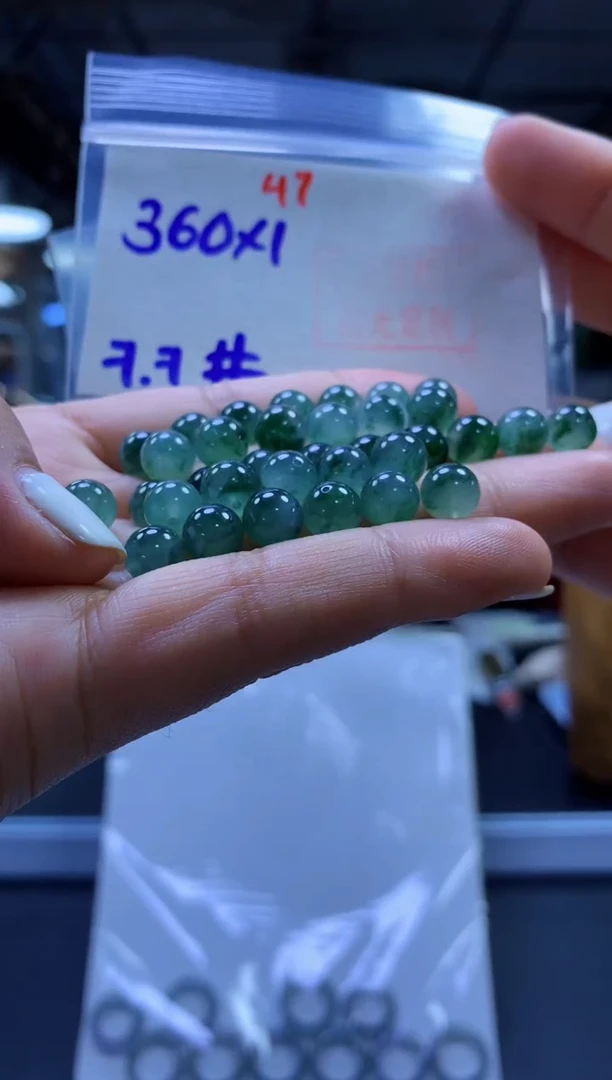 未镶嵌定制翡翠珠子#360元多样性拍一发一毛货需抛