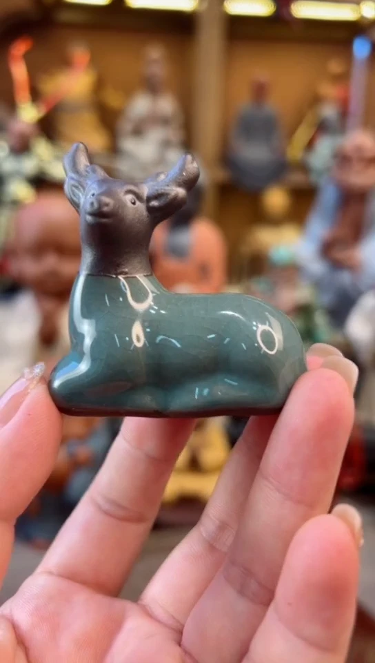 紫砂茶宠器闵茶宠摆件