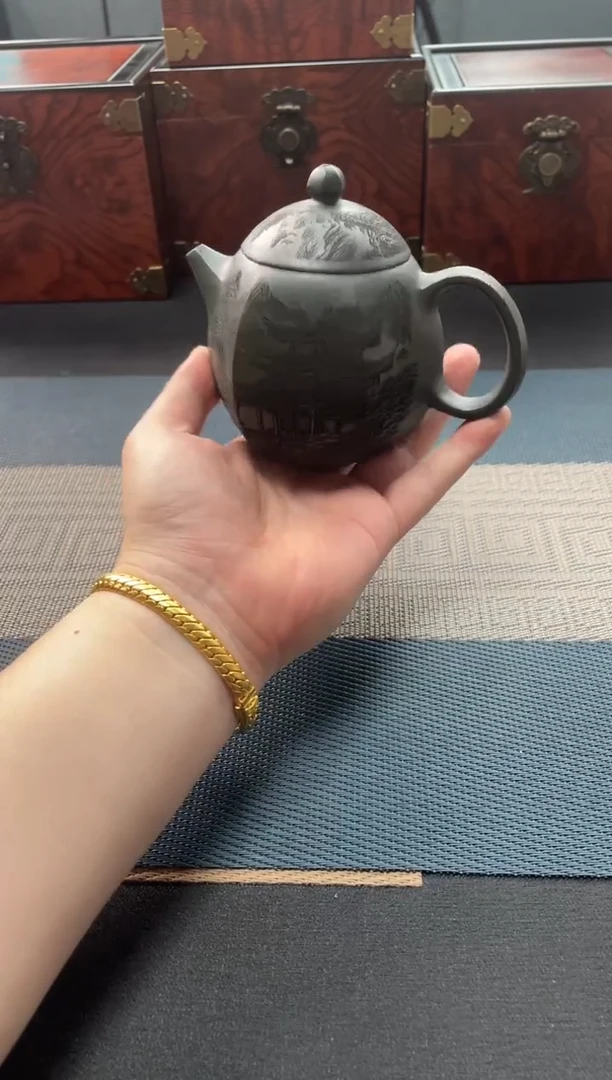 茶壶紫砂150 宜兴原矿紫砂