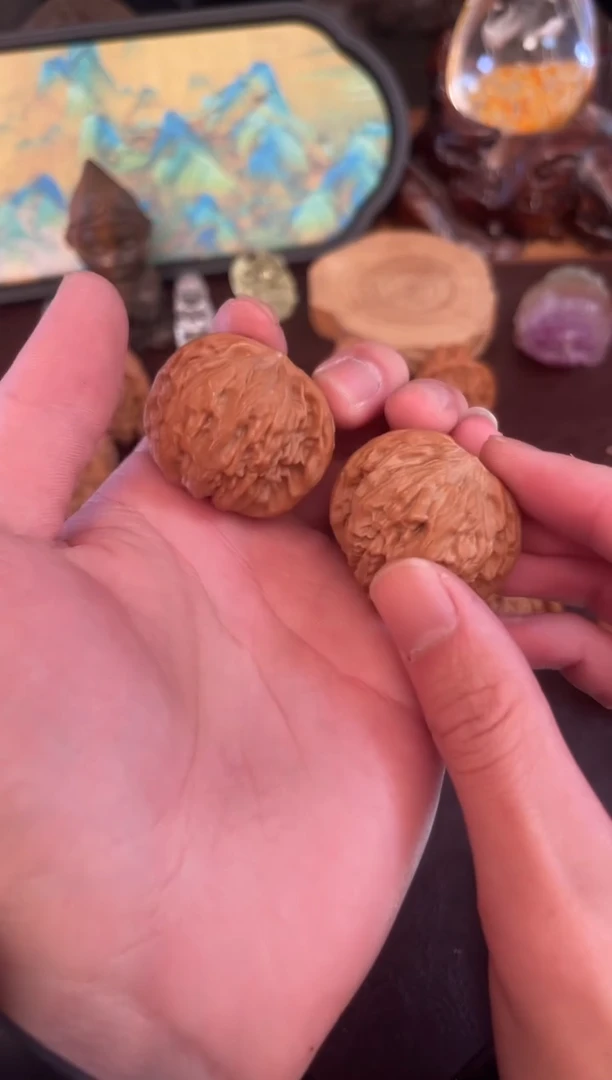 吊坠文玩核桃38磨盘