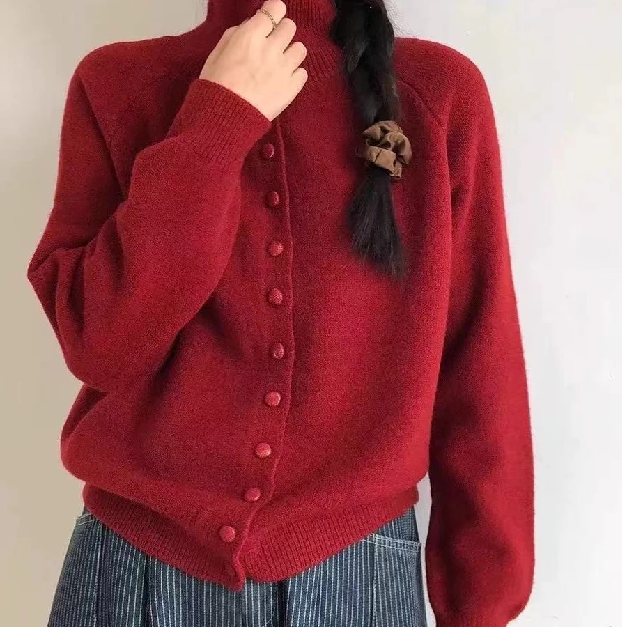 春季新款女装纯色圆领宽松百搭上衣