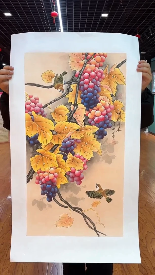 【闪购商品】国画周建真老师绘画作品16-12