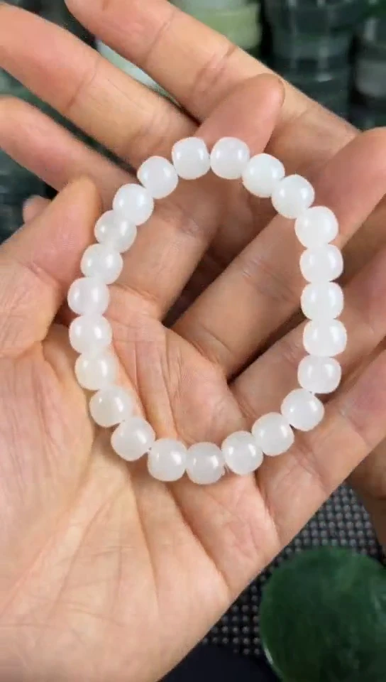 和田玉未镶嵌珠宝半成品手串