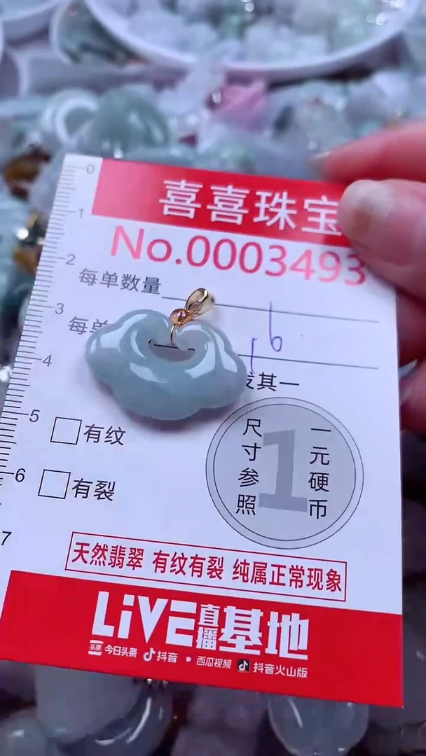 颈饰未镶嵌翡翠3493