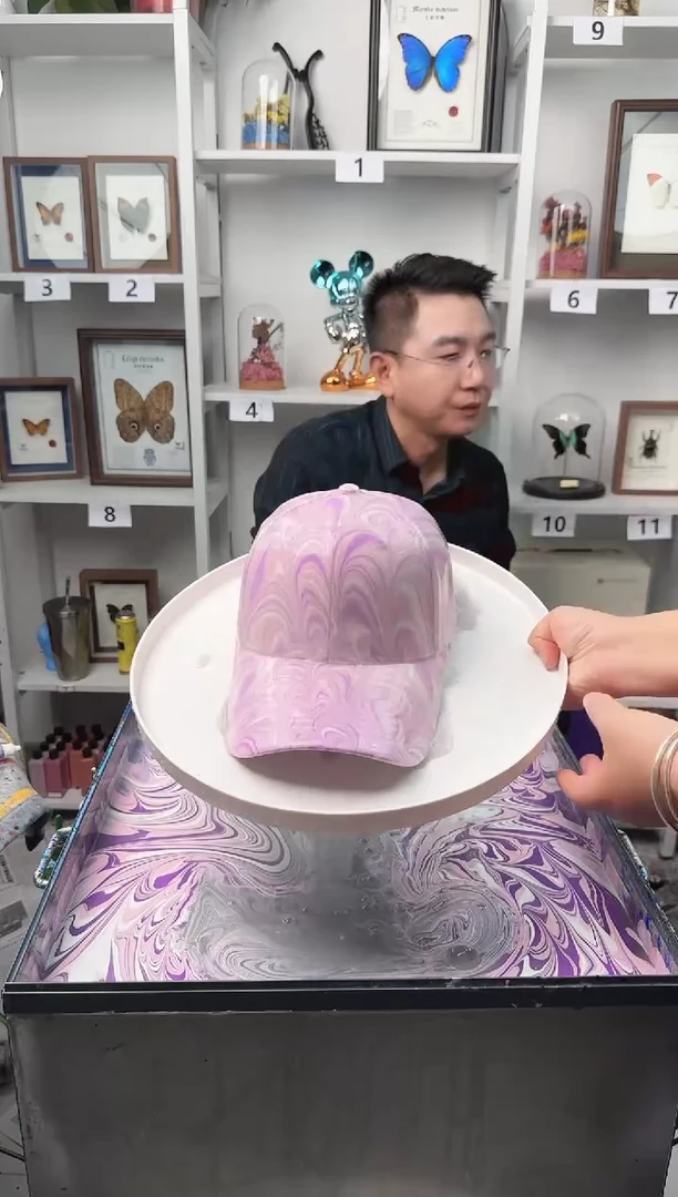 纯棉成人款贝壳纹水拓帽