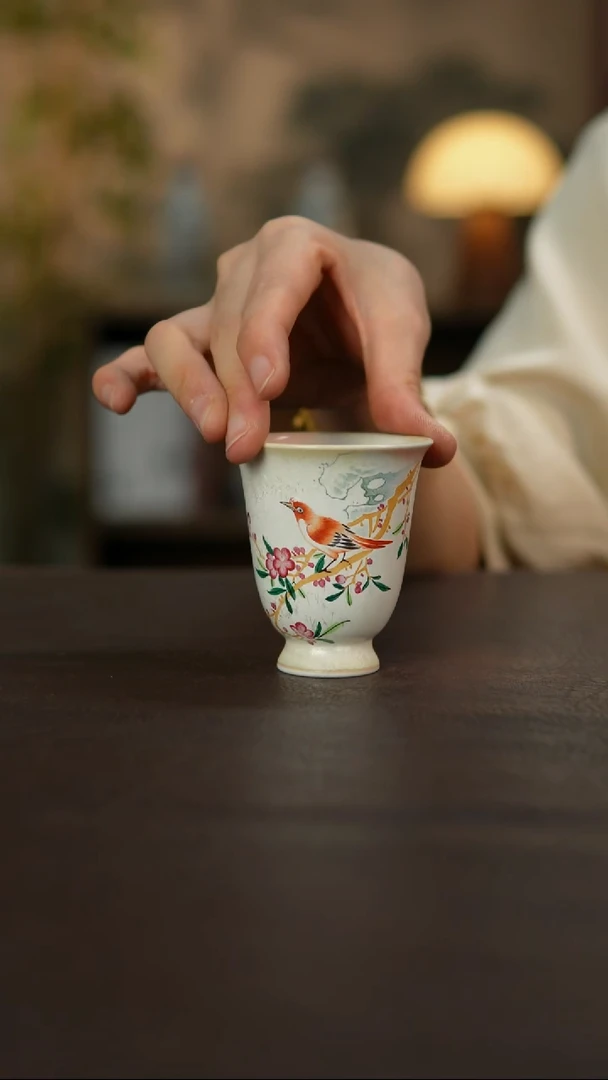 杯景德镇陶瓷杯碗柴烧多人