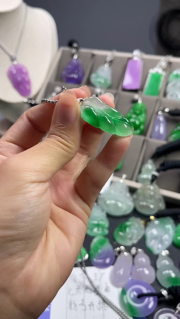 颈饰未镶嵌翡翠  所见即所得 一图一物