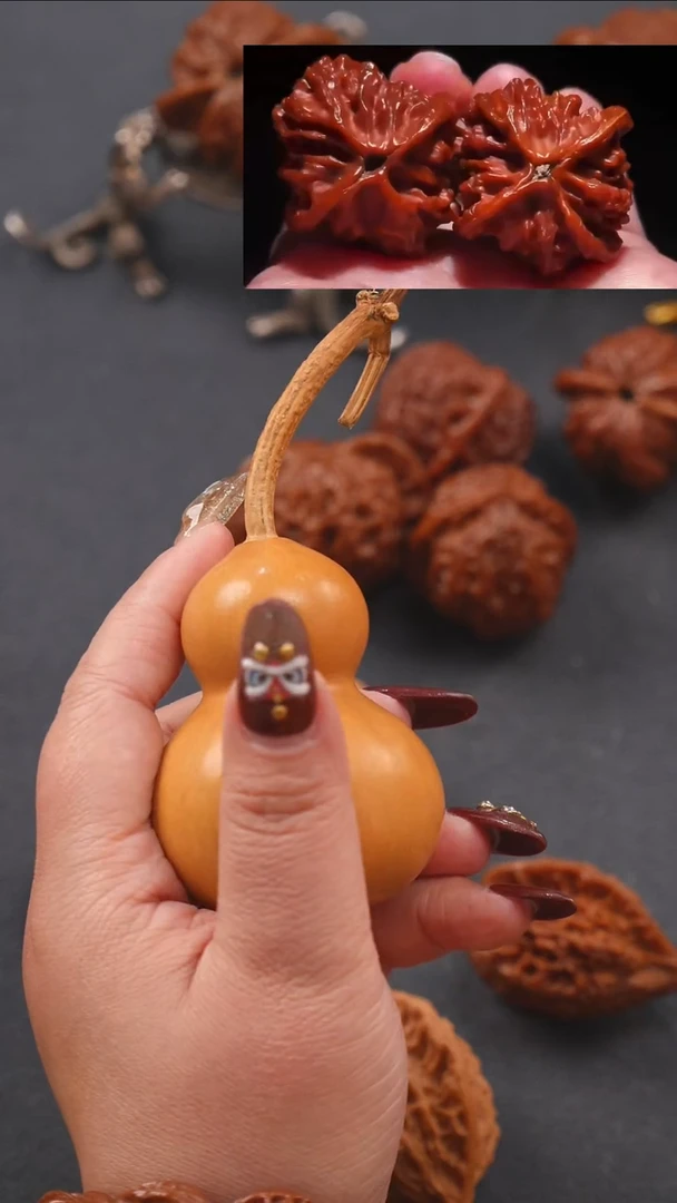 【闪购商品】文玩核桃把件八宝葫芦