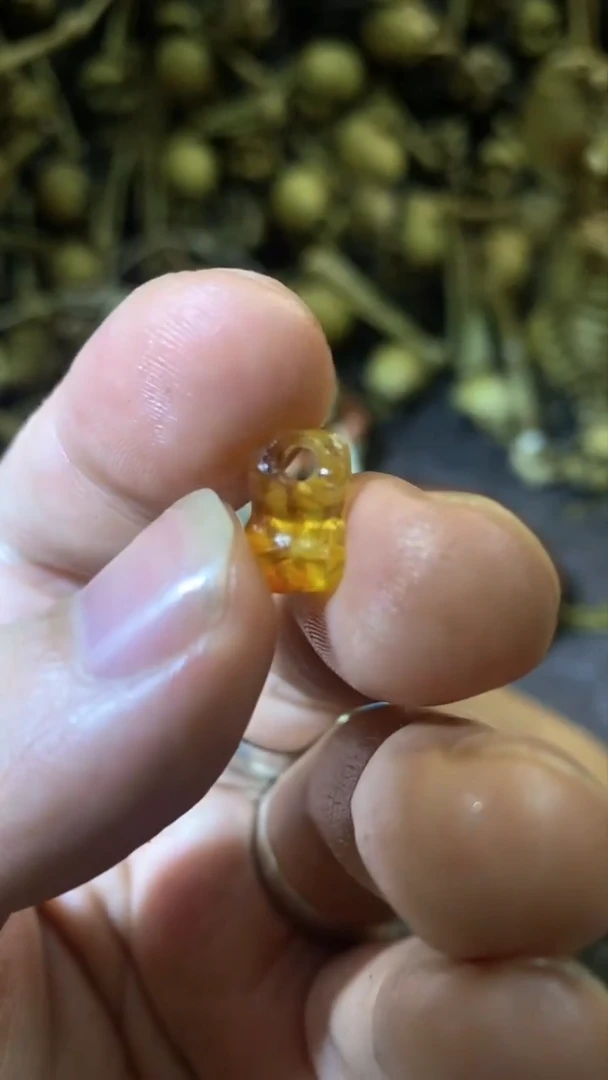 【闪购商品】琥珀颈饰未镶嵌20琥珀蜜蜡金珀苦茶三通