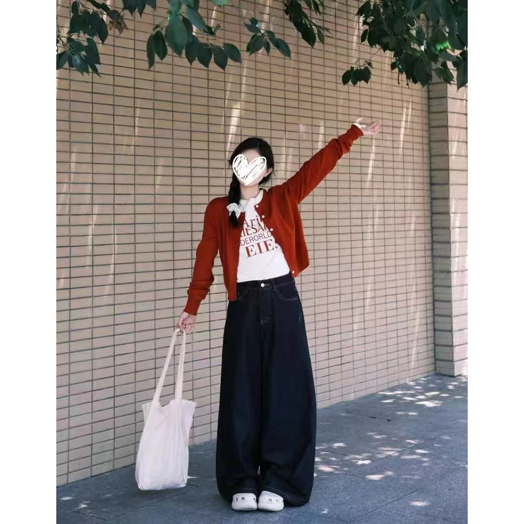 时尚套装打底韩版短款休闲秋季直筒裤子卫衣宽松上衣