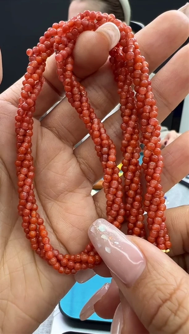 【闪购商品】南红玛瑙颈饰未镶嵌106秒拍号