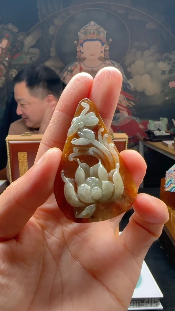 【闪购商品】定制翡翠未镶嵌L-@@QJXC12193