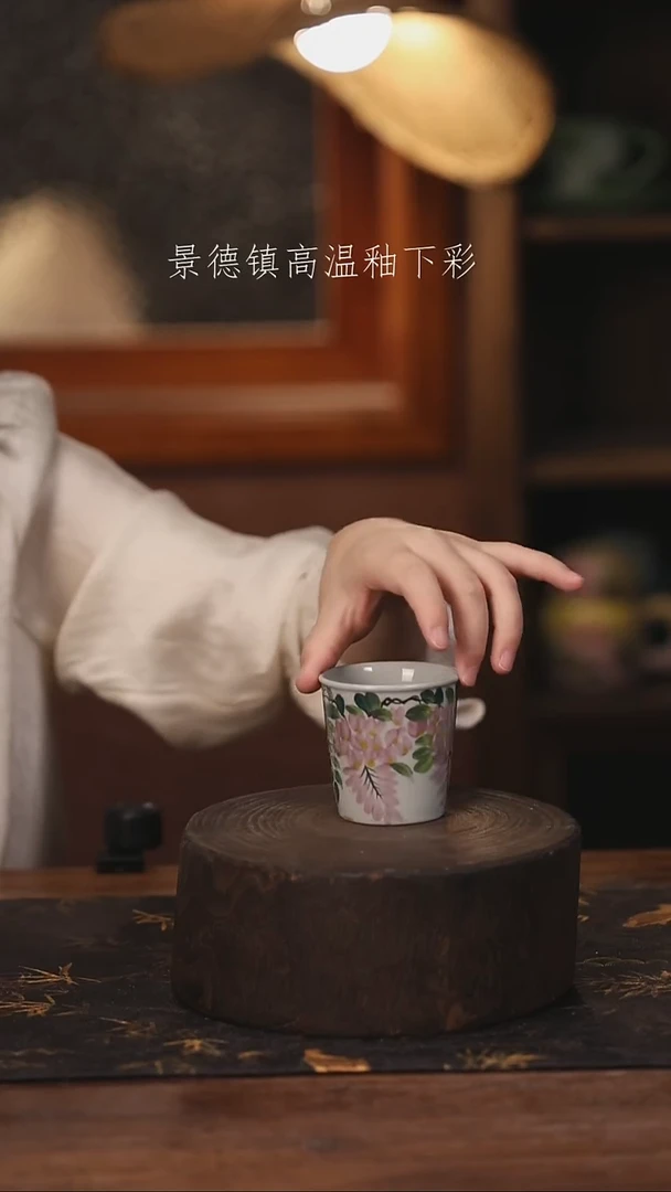 陶瓷景德镇高温釉下手绘陶瓷@L229@