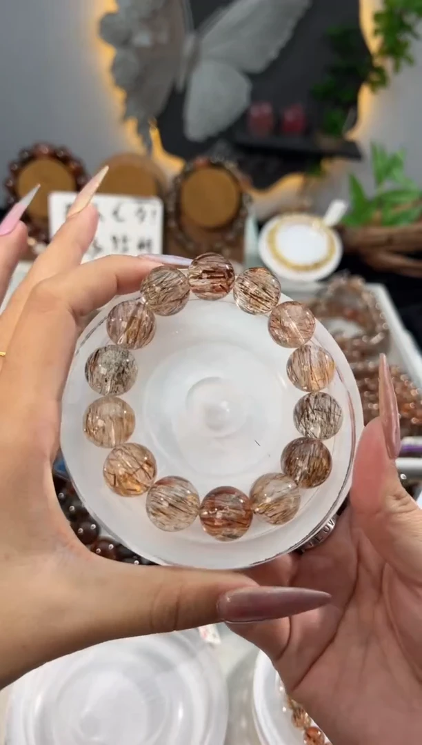 未镶嵌手链水晶黑金超七16+