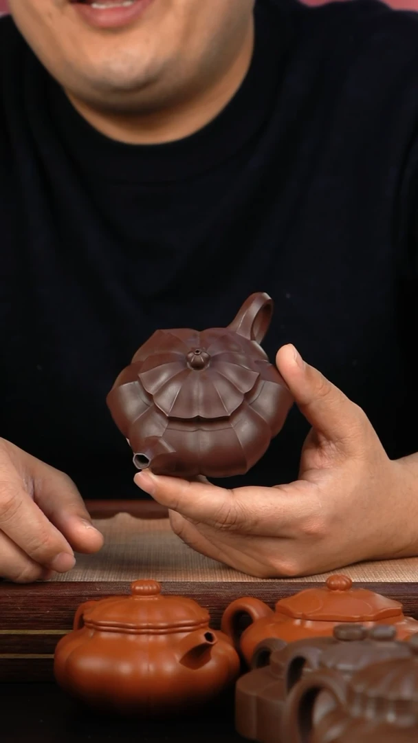 【闪购商品】紫砂茶壶紫泥菱花仙子