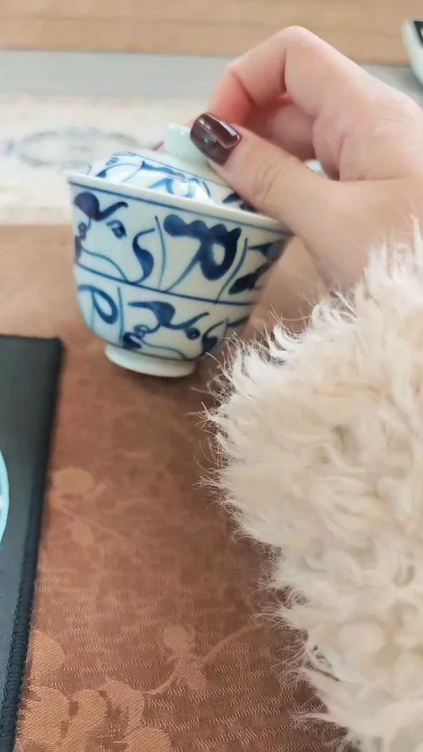 【闪购商品】盖碗宁封窑青花刀子盖碗