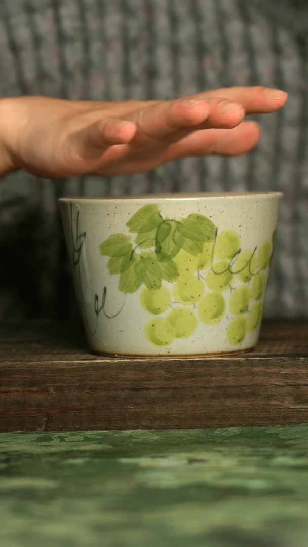 陶瓷青诗集手工手绘瓷器