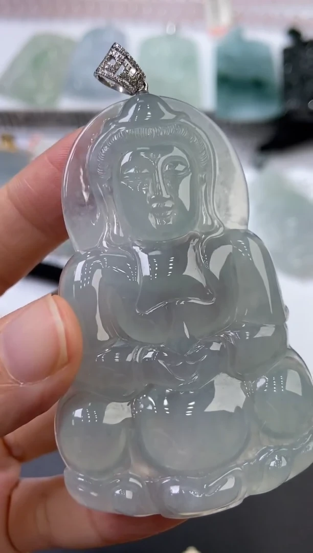 18K金镶嵌挂件翡翠东**g123231