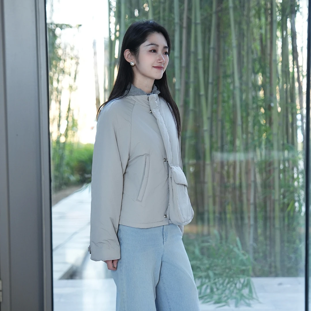 AMASS/阿玛施【柏林纪事】 可机洗经典百搭纯色新雪丽外套5400851