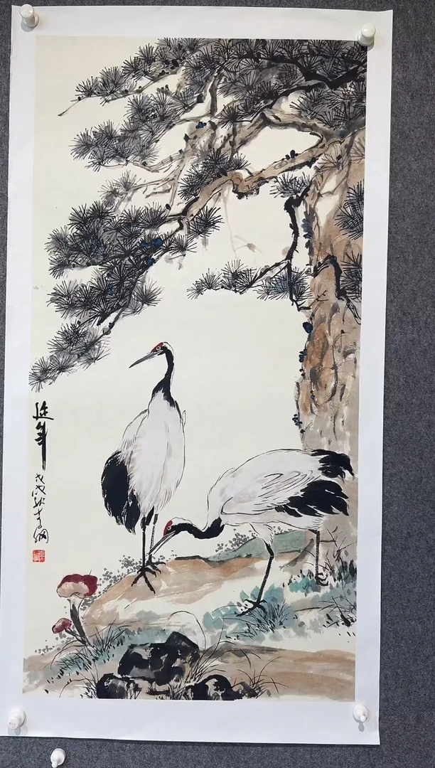国画李纲-8平尺-花鸟国画