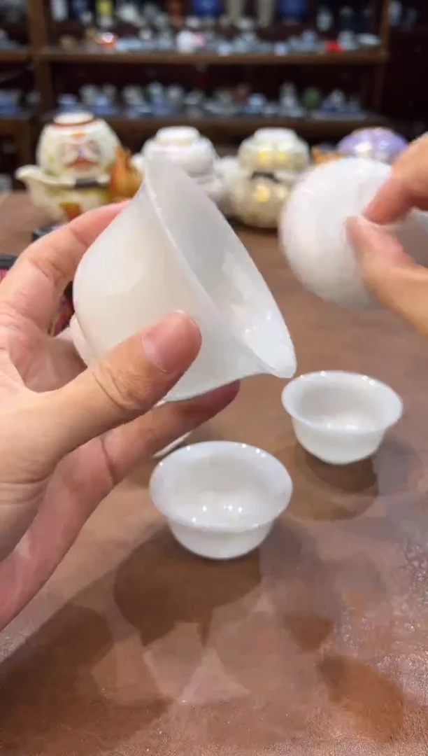 真的很便宜超好看会开片的旅行茶具