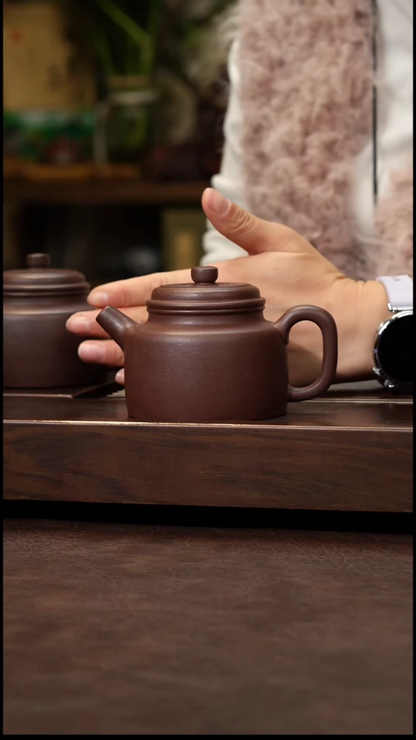 茶壶紫砂紫泥德钟180cc左右