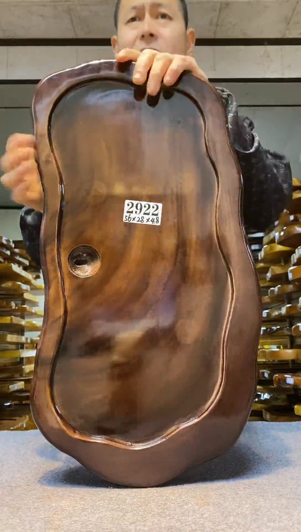 实木原木茶盘 一物一拍(不含配件）