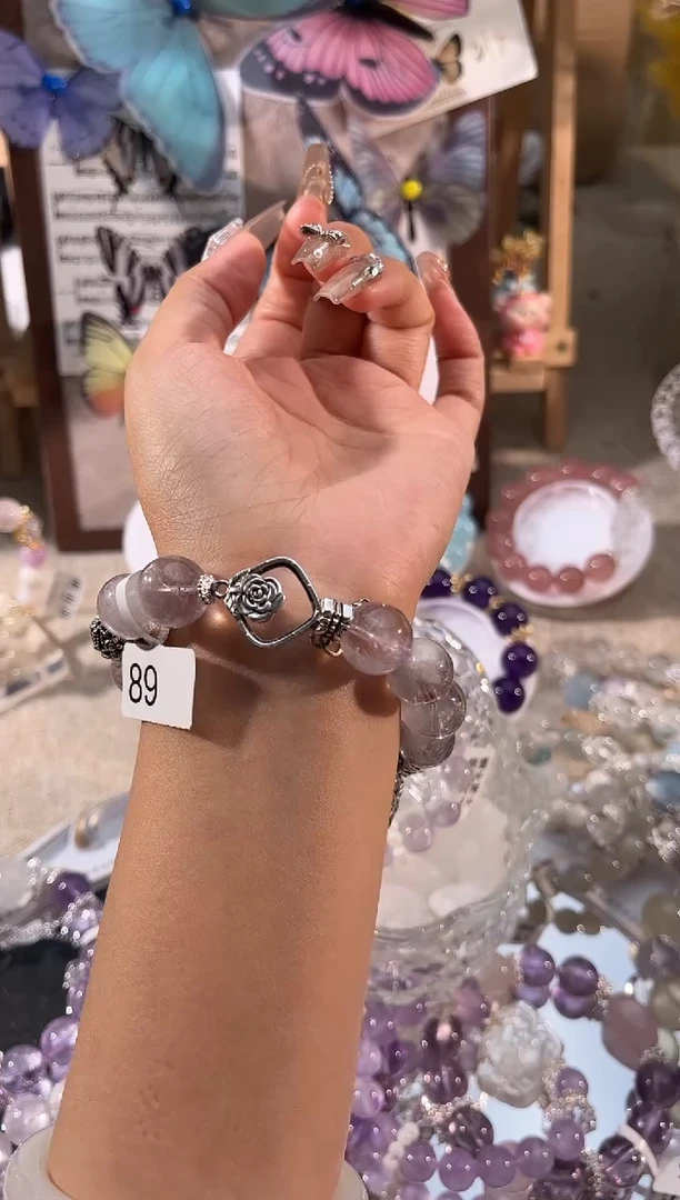 【闪购商品】水晶手链未镶嵌多样性发货颜色微差发其一