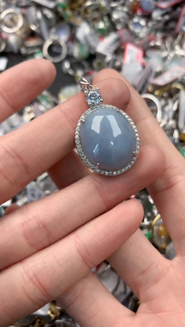 银S925镶嵌戒指翡翠777------2